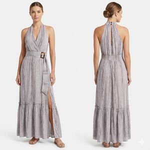 NWT Anthropologie Belted Maxi Dress Size 4